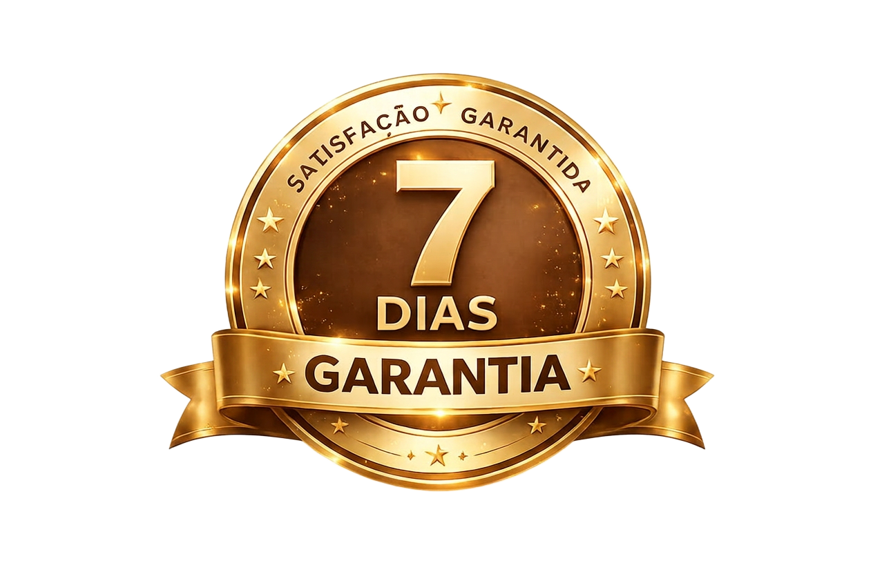 Selo de satisfação garantida — 7 dias de garantia